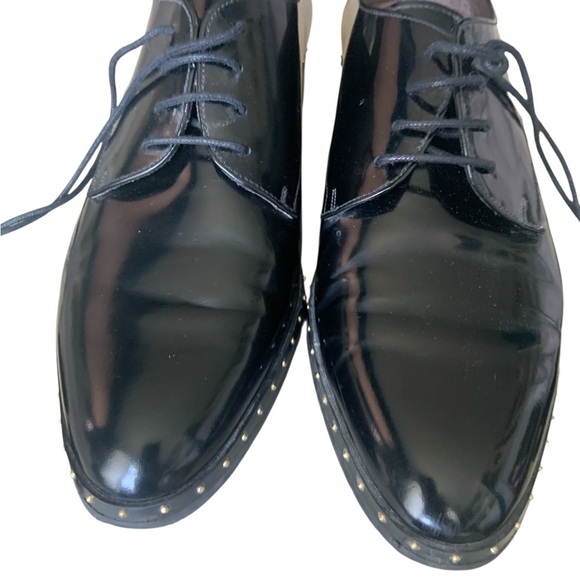Pertini Black Patent Leather Lace-Up Shoes – EU 38 / US 7–7.5 - Picture 3 of 10